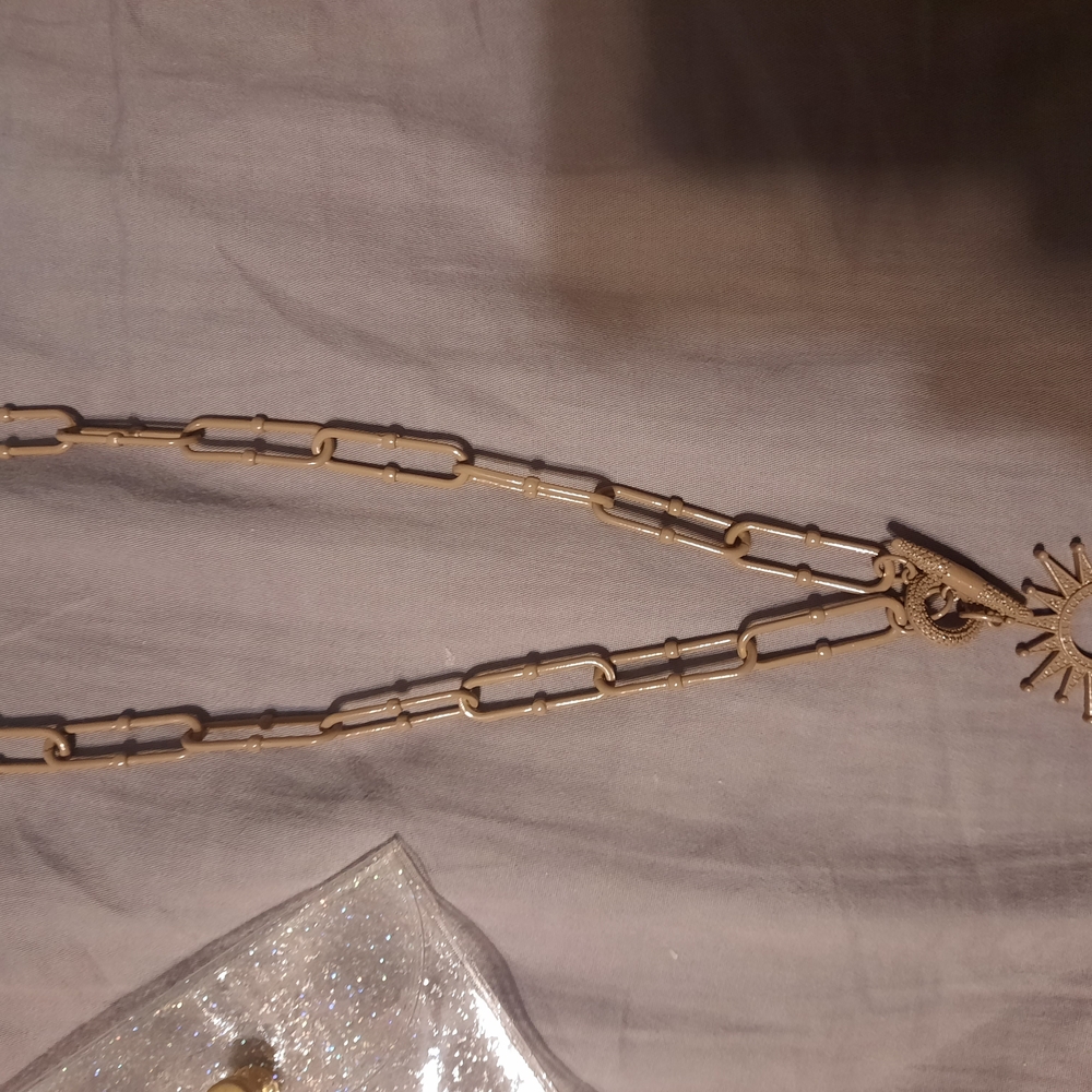 Gold Sun Pendant Necklace